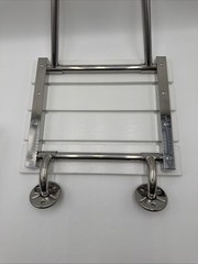 Wall Mounted Folding Shower Seat 350 lb Plastic Wood Stainless Steel Bench