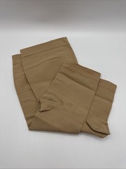 Plus Size Extra Wide Calf Compression Socks Open Toe Beige Choose Size