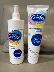 Ca-Rezz Antibacterial Skin care Norisc Cream 9.7 oz & Incontinent Wash 16 oz