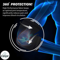 2X Elbow Brace Compression Support Sleeve Arthritis Tendonitis Reduce Joint Pain