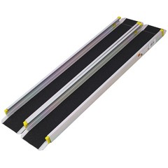 Adjustable Aluminum Wheelchair Ramps 48-84″ 600LB Non-Skid 2-PC Set