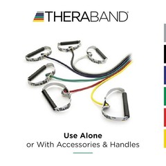 THERABAND Resistance Tubes, Black, Special Heavy, Advanced Level 1