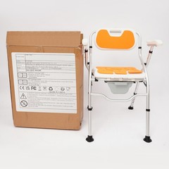 330lb Bedside Commode Toilet Chair w/ Bed Pan 3* EVA Seat Pads Height Adjustable