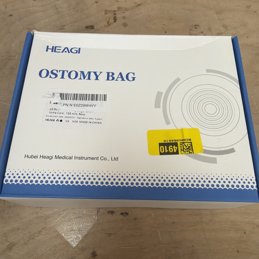 20 Pack Colostomy Bags, One Piece Ostomy Bag Ostomy Supplies 105mm Sealed