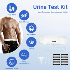 Urine Test Complete Kit – 2 to 4 Oz Concealed Sample Bag with Adjustable Belt, T