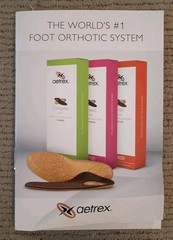 Aetrex Men’s L705 Speed Lynco Orthotics w Metatarsal Support Med/High Arch SZ 9