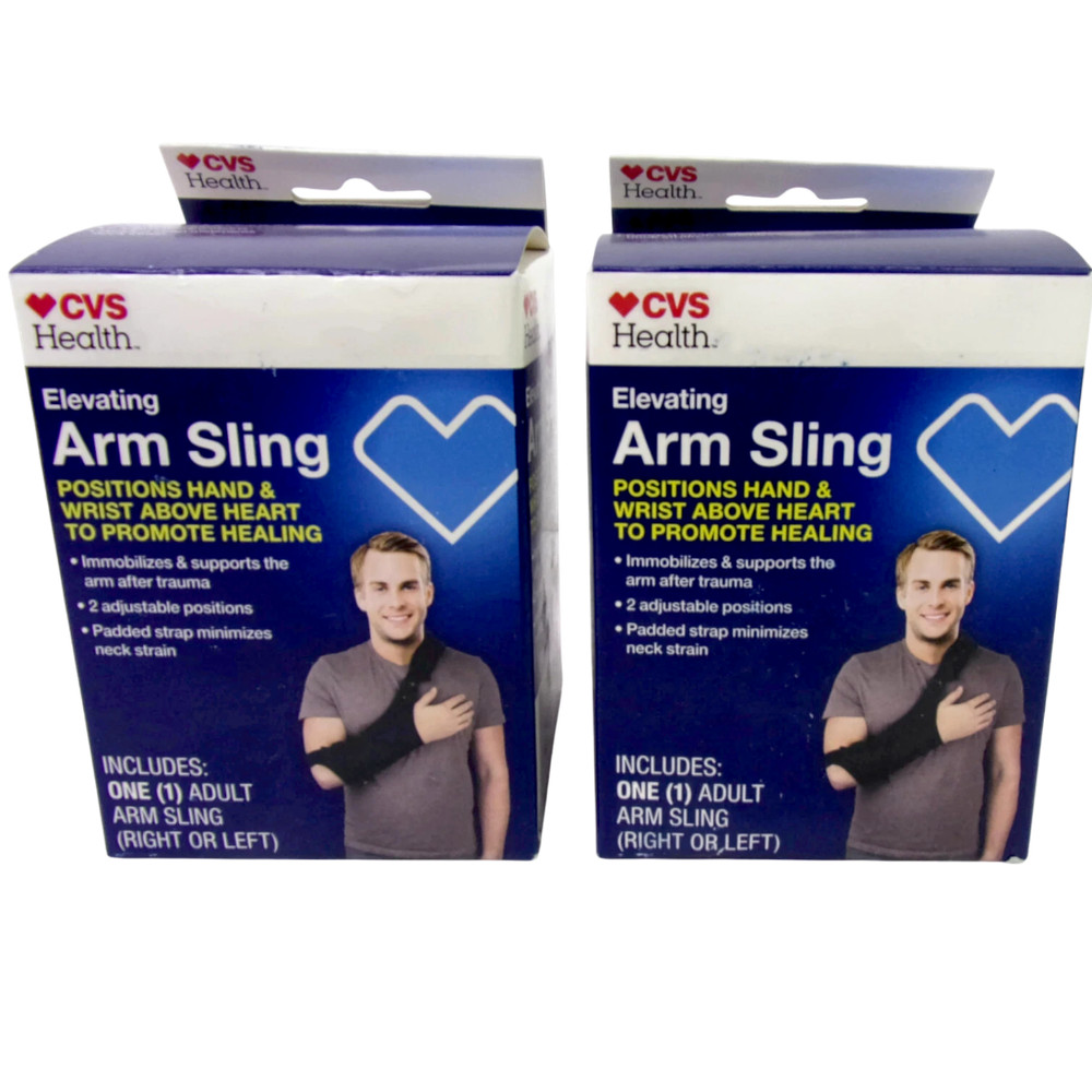 Elevating Arm Sling (2-Pack) Adult Adjustable Padded Strap Right or Left Arm CVS