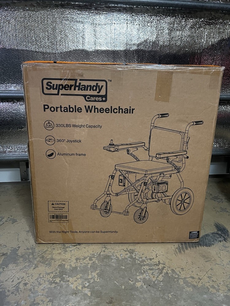 NEW Super Handy Cares + GoRide 2 Portable Electric 48V 2 Ah Battery Wheelchair