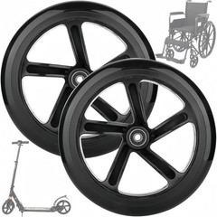 200mm Replacement Scooter & Wheelchair Wheels – 8 Inch with Bearings