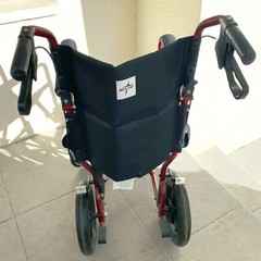 Medline Excel Basic Aluminum Transport Wheelchair
