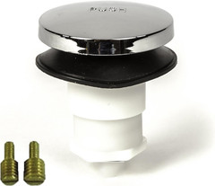 Toe Touch Foot Actuated Bathtub Drain Stopper Chrome With 3/8 And 5/16 Adapters