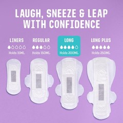 – Sensitive Bladder Long Pads (14 Pack) – Wrapped, Ultra-Thin – Absorbent, So…