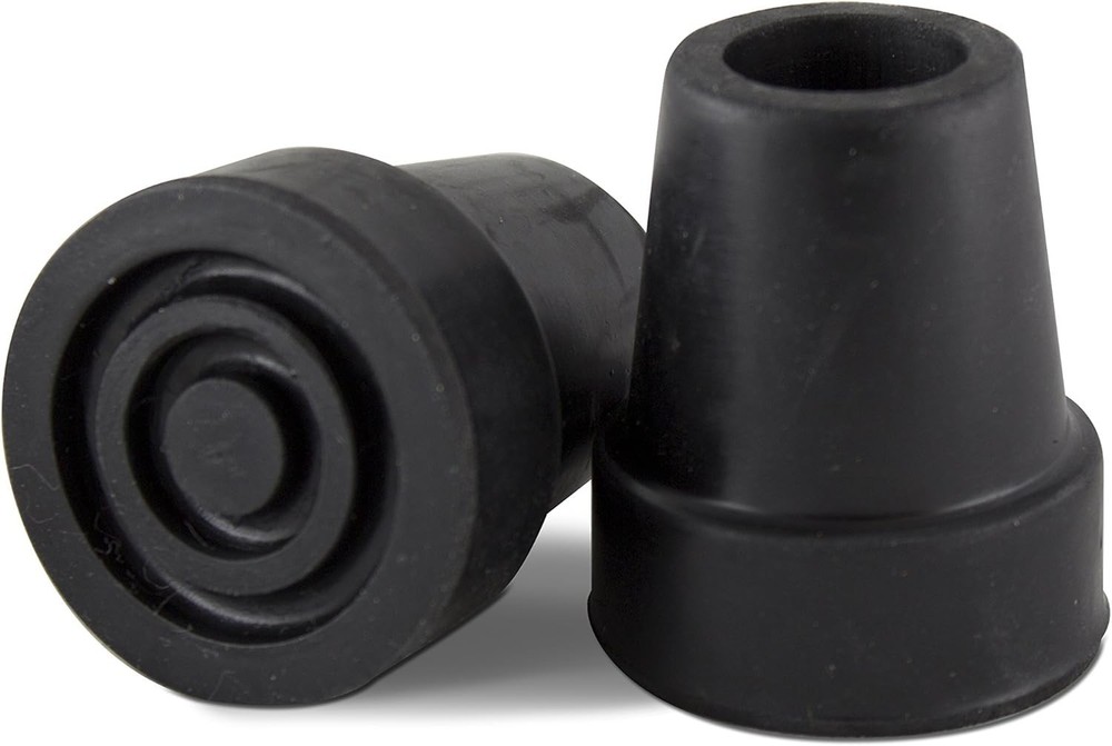 1/2 Pcs Cane Tips 3/4 Inch Heavy Duty Rubber Cane Tips Anti Slip TPR Replacement