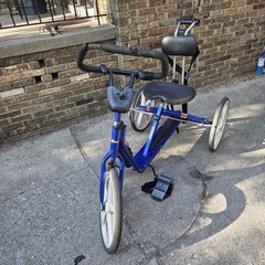 Rifton R140 Adaptive Tricycle Large Special Needs Trike Skyway Mag Wheels Blue