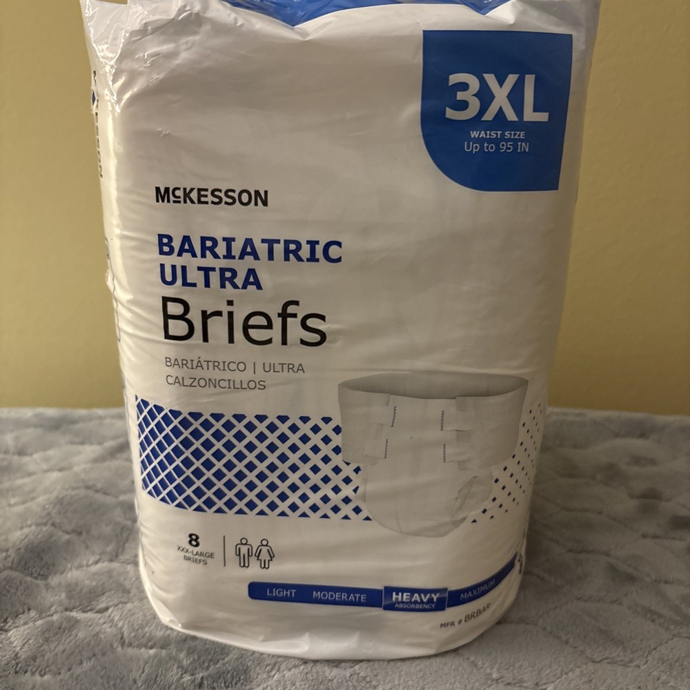McKesson Ultra Plus Bariatric Disposable Briefs Diapers XXXL BRBAR