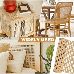 24″ x 3.3′ Cane Rattan Webbing Roll – Natural Pre-Woven Mesh for Furniture Canin