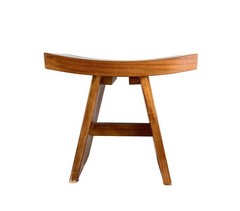 Solid Teak Shower Bench 18″ AquaTeak Asia Bathroom Seat