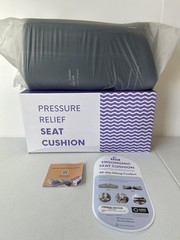 Cushion Lab Pressure Relief Seat Cushion Ergonomic For Long Sitting Hours, Black