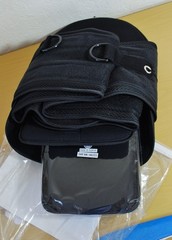 New Legend 637 Lumbar Pain Reliever Back Support Brace One Size M Black Lateral
