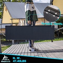2/3/4/5/6/7/8 FT Folding Aluminum Wheelchair Ramp Mobility Ramp 600 lbs Non-Slip