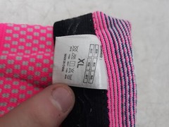 MetCalo Compression Knee Sleeve XL Pink Blue Support Brace with Strap