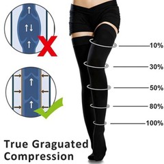 20-30 mmHg Medical Compression Stockings Thigh High Surgical Socks Varicose Pain