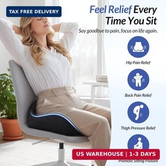 ZIKEE Pioneering Gel Seat Cushion for Sitting Without Stuffiness, Ergonomic Memo