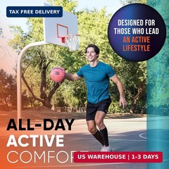 Calf Compression Sleeves for Men and Women – (1 Pair) Footless Compression Socks