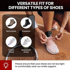 Ankle Stabilizer Brace Support Rotatable Tendon Plantar Fasciitis Pain Relief