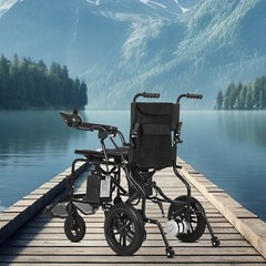Electric Wheelchair, Foldable All Terrain Motorized Chair