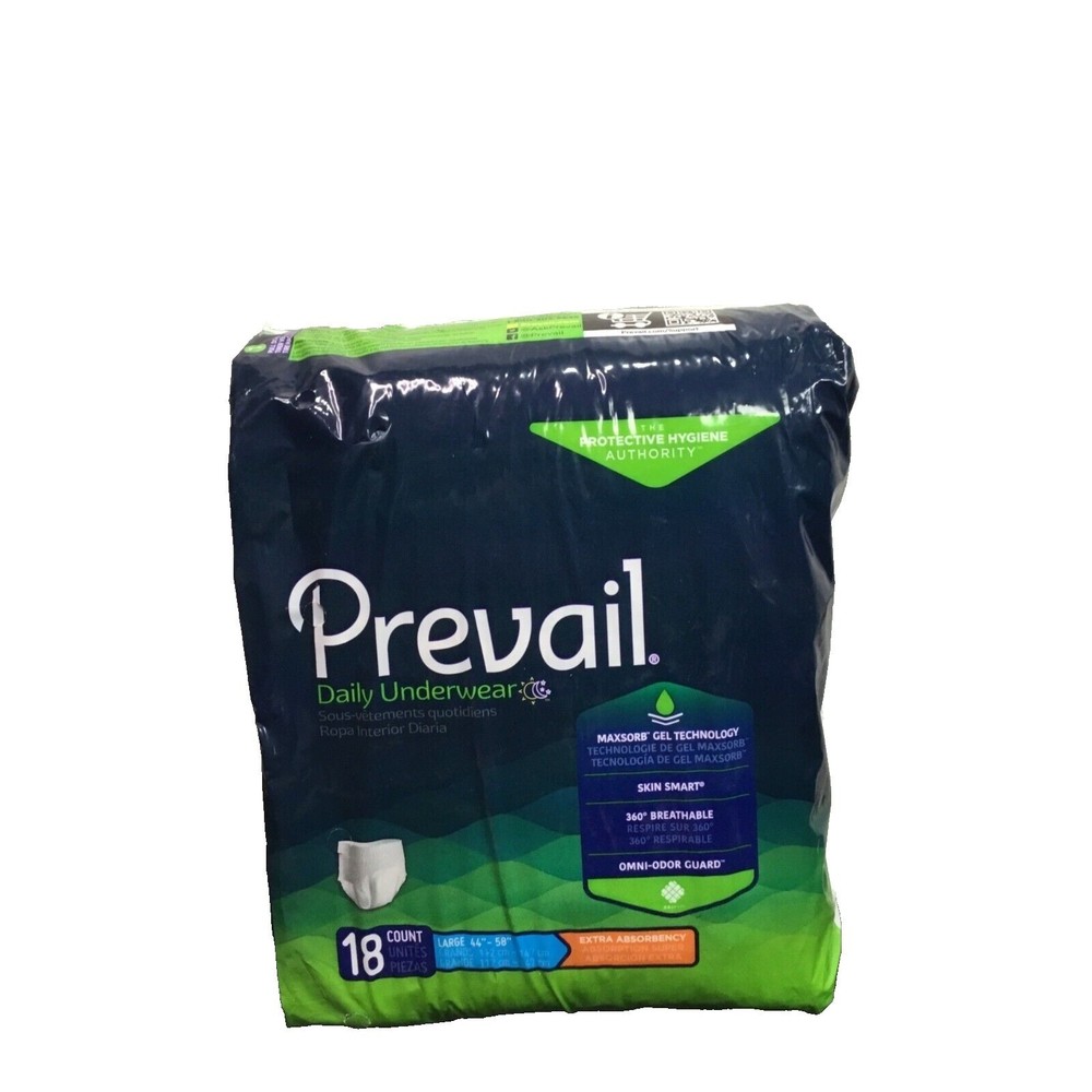Prevail Daily Adult Protective Underwear Size L 44–58 in Extra Absorbency 18ct