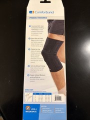 Comforband Adjustable Hinged Knee Brace size Large Dual Side Polycentric Hinges