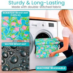Vive XL Wheelchair Accessories Bag – 1 Count (Pack of 1), Green Paisley