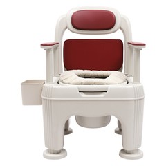 Bedside Toilet Portable Toilet Floor Standing Toilet W/Tissue Box 300kg/661.39lb