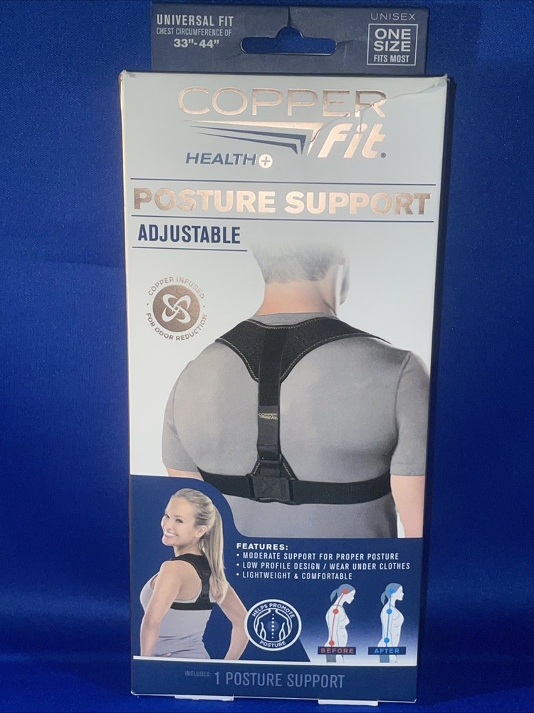 Copper Fit Health + Adjustable Posture Support Unisex Men Women One Size