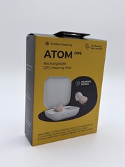 Audien Hearing ATOM One Wireless Rechargeable OTC Hearing AIDS (NEW SEALED)
