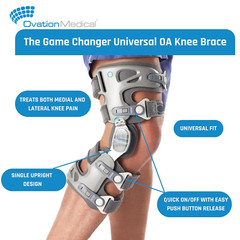 Game Changer Unloader Knee Brace – Lightweight, Low Profile OA Knee Brace for Ar