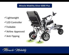 Miracle Mobility Silver 6000 Plus Foldable Lightweight 400W 265lb 12mi Silver