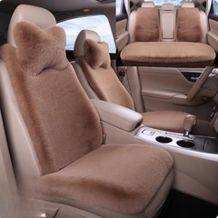 Faux Rabbit Fur Plush Car Seat Cushion Winter Warm Universal‑Fit Pad