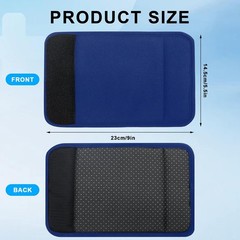 Bcautay 2 Pack Walker Handle Cushions – Padded Hand Grip Covers, Dark Blue