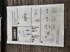 Carex B203-00 Dual Level Bathtub Rail High-Low Grip 250Lb Capacity Chrome Finish