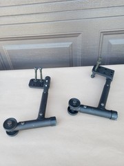 Pair KI Mobility Focus CR Wheelchair ANTI Tips W/ Brackets TIPPERS Wheelie Bars