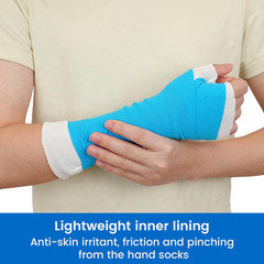 Hand Socks for Splint (Pack of 10), Breathable, Thin Stockinette Tubing for Arm,