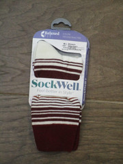 SOCKWELL WOMEN’S EASY DOES IT RELAXED FIT COMPRESSION SOCKS CRANBERRY SIZE M-L
