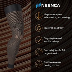 Copper Compression Leg Sleeve, Ultra-thin with Copper Ions Infused