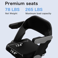 GLIDEZONE Peak 1000W 4Wheel Mobility Scooter Wheelchair Device 35Mi Travel/Elder