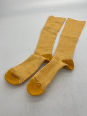 NEW Wellow Premium Compression Socks Large Wide Calf (LOT OF 3) Mustard