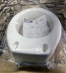 Carex Toilet Seat Riser round Raised Toilet Seat Adds 3.5 inches to Toilet