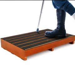Wooden Step Stool for Adults, Non-slip Platform Fully Assembled Portable…
