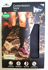 Crane Compression Socks Black Size Medium Unisex Men Women NIB Comfort Fit